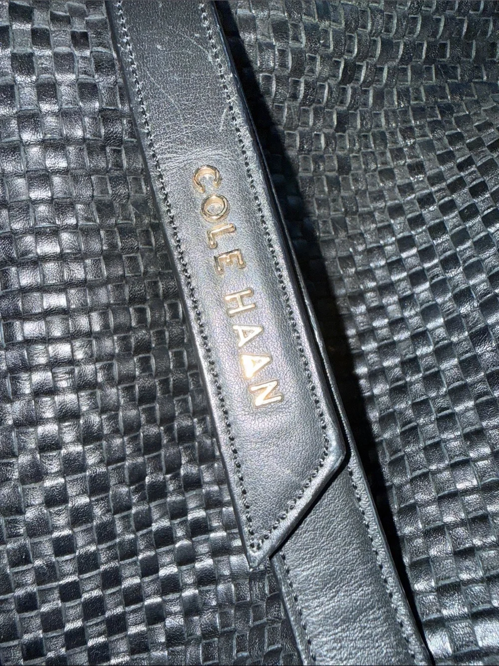 Cole Haan woven leather